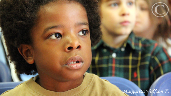 boy with curly hair